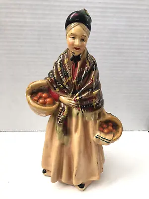 Buy Antique ROMAN ART Chalkware 8  Figure ~ ROBIA WARE ~ Lady With Baskets • 19.29£