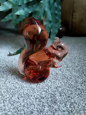 Buy Vintage Wedgewood Amber Glass Squirrel Paper Weight Makers Mark Figurine • 19.99£