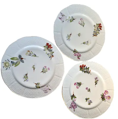 Buy Herend Vintage 9  Luncheon Plates - Floral Pattern 521/FA  Set Of 3 Matching • 75£