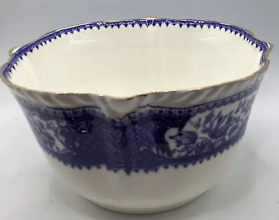 Buy Antique Crown Staffordshire No. 302032 Blue And White Large Sugar~nibbles Bowl • 18£
