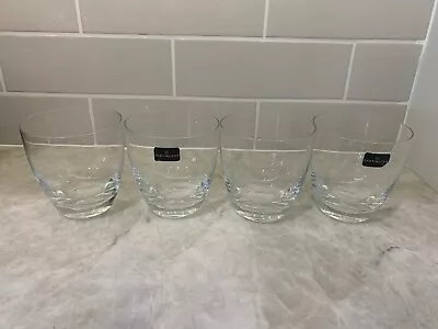 Buy NWT Set 4 Dartington Crystal Glasses Tumblers Whiskey Lowball Old Fashioned • 37.80£