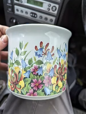 Buy Vintage Maryleigh Pottery Staffordshire Ceramic Planter Floral Pattern 12 X 14cm • 8.99£
