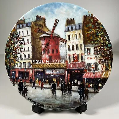 Buy Limoges Paris Vintage Collector Plates By Louis Dali Moulin Rouge No.160 Unboxed • 9£