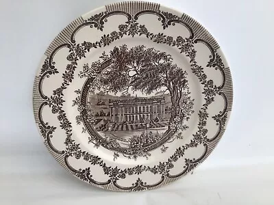 Buy Vintage Ironstone Plate, Chatsworth House, Brown And White Wall Hanging • 8.99£