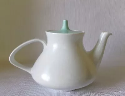 Buy POOLE ICE GREEN & SEAGULL TEAPOT 150mm HIGH GOOD CONDITION • 16£