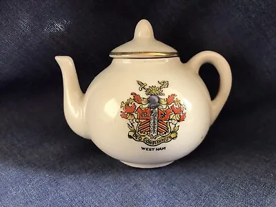Buy Crested  China.  The Coronet Ware. West Ham. Teapot. ￼￼￼(EAST)￼ • 2.08£