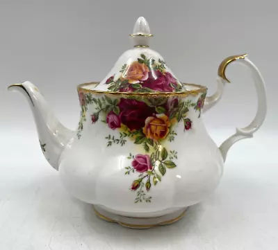 Buy Royal Albert Old Country Roses Tea Pot 1962 Bone China Vintage T2750 C3682 • 15.49£