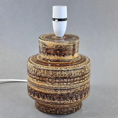 Buy Vintage Bitossi Brown Sahara Table Lamp Aldo Londi Italian Pottery 60's 70's • 95£