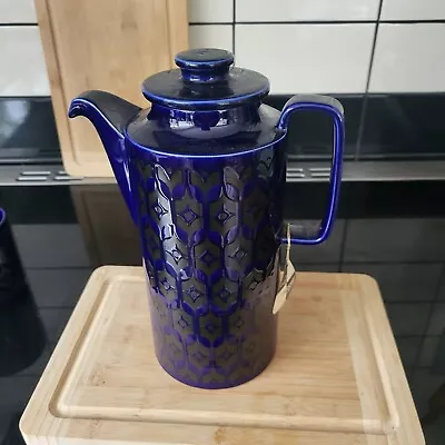 Buy Hornsea Pottery  Coffee Pot Blue Made In England 10  Height • 10.99£