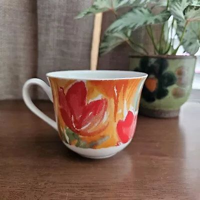 Buy Colour Your World Roy Kirkham Bone China Red Orange Floral Flowers Mug Cup • 18.95£