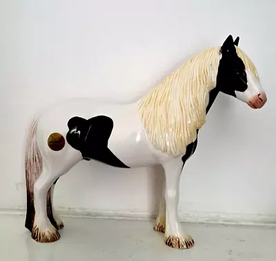 Buy John Beswick~Hand Painted White Black Cream Horse~says John Beswick~RARE COLO • 18.99£