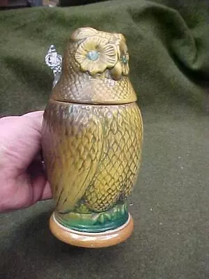 Buy Vintage German Figural Pottery Beer Stein Wise Old Owl Matthias Girmscheid 740 E • 161.14£