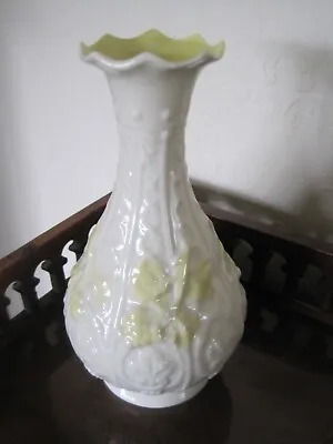 Buy Lovely Belleek Vase  Brown Printed Mark Good Condition • 4.99£
