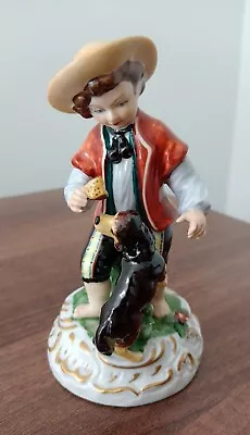 Buy Boy With Dog Figurine (Meissen) • 100£