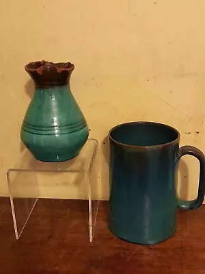 Buy Vintage Sussex Dicker Ware Studio Pottery Mug And Vase • 28£