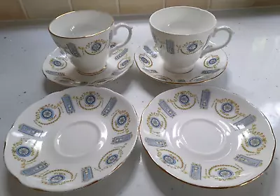Buy Vintage Duchess Bone China  Sedgmoor  Design Four Saucers & Two Tea Cups. • 8£