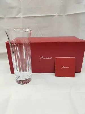 Buy Baccarat Flora Flower Vase Clear Crystal Glass Single • 149.03£