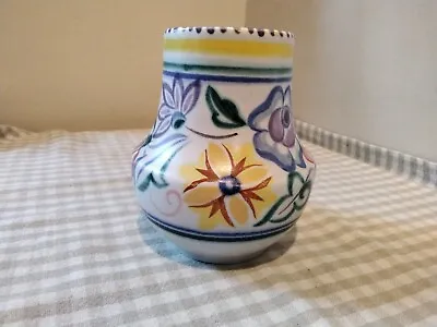Buy Vintage Poole Pottery Traditional Wares Small Vase 4  Flowers CS Pattern Signed  • 8£