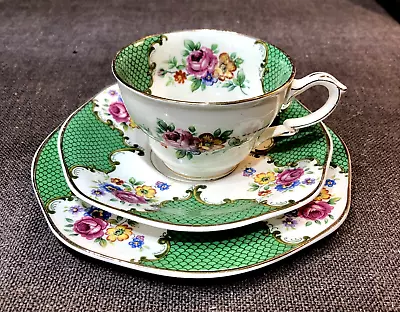 Buy Vintage James Kent “Sandringham” Tea Cup, Saucer & Tea Plate Trio • 12£