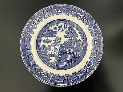 Buy Alfred Meakin, Old Willow Pattern 9 And 3/4 Inch Dinner Plate In Blue & White • 4.99£