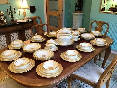 Buy Antique 1926 Minton Buckingham Dinner Service For 12 Guests • 1,350£