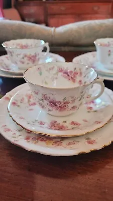 Buy Victorian Antique WAA And Co /Adderley Teaset For 4 Spray.77 • 95£