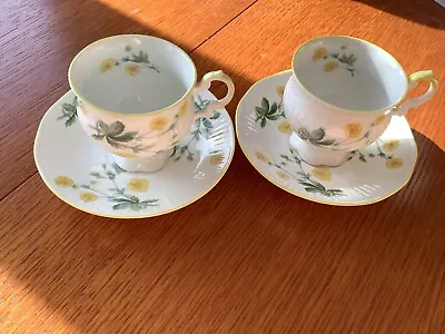 Buy Queens China Cups And Saucers Buttercup • 6£