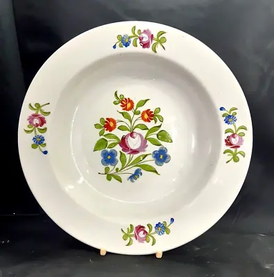 Buy Beautiful Antique Georgian Creamware Dish Bowl Hand Painted With Roses C.1810 • 21.99£