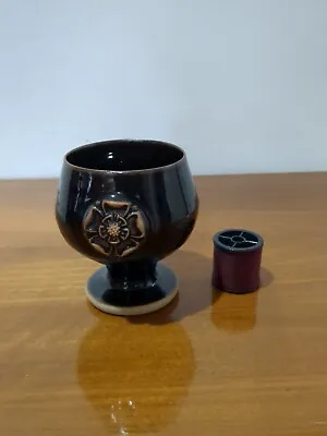 Buy Studio Pottery Handmade Stoneware Goblet York England Jerry Hprper 11 Cm. • 16£