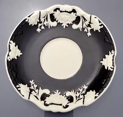 Buy GEORGE JONES & Sons Marlborough Black And White Ceramic SAUCER Made In England  • 33.62£