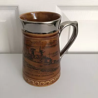 Buy Vintage Lord Nelson Pottery England Guided Missile Destroyer Beer Mug • 19.99£