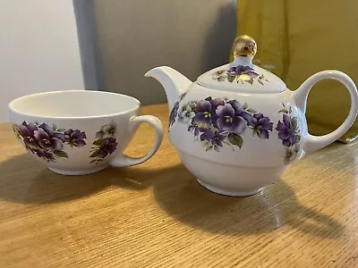 Buy Arthur Wood And Son Staffordshire Tea Pot And Cup • 8£
