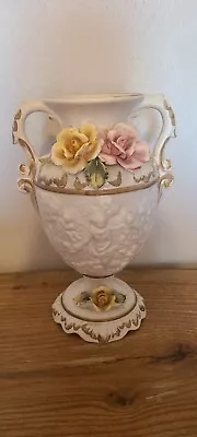 Buy Bassano Vase “13” Roses Made In Italy. Vintage  • 23.95£