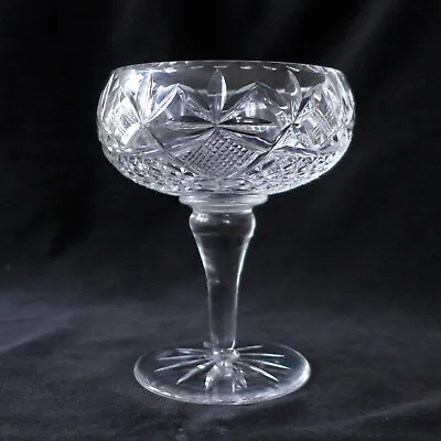 Buy Beautiful Edinburgh Crystal Comport / Sundae Dish / Saucer Champagne Glass - A1 • 14£