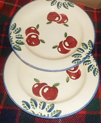 Buy 2 X  Poole Pottery Dorset Fruit 10.25 Inch Dinner Plates - Apple • 14£