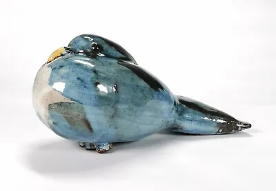 Buy Stanislas Reychan MBE Studio Pottery - Hand Built Tin Glazed Blue Bird Dove RARE • 125£