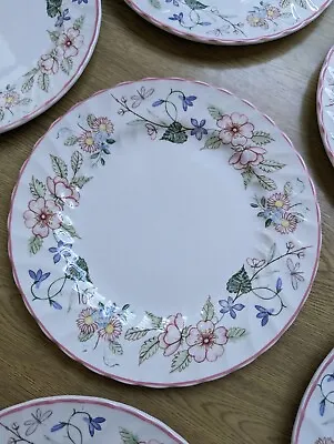 Buy Vintage Wood & Sons Spring Fields Dinner Plates 9.75 /25cm By Jenny Rhodes • 3.50£