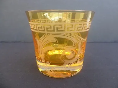 Buy  Versace Arabesque Amber Whisky Tumbler Glass New Unused Beautiful Rare • 64.99£