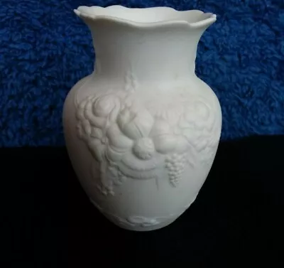 Buy Vintage Kaiser West Germany White Flowers Vase By M.Frey • 10£