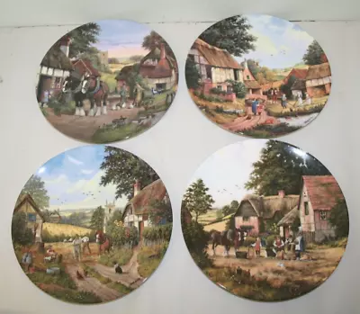 Buy Set Of 4 X Royal Doulton Decorative Plates ~Farmyard Scenes ~8  Diameter (SC1) • 9.95£