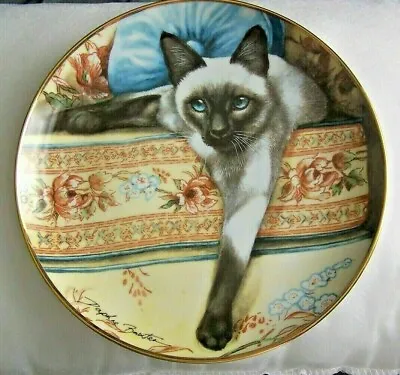 Buy Cat, Plate, Siamese, Blue Eyes, Daphne Baxter, Ornament, Decor, Superb, Franklin • 16.99£