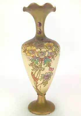 Buy 29cm Antique Carlton Ware Blush Vase Old Anemone Design Wiltshaw & Robinson • 94.99£