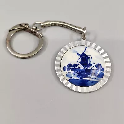 Buy Hand Painted Vintage Delft Ware Keyring • 5.50£