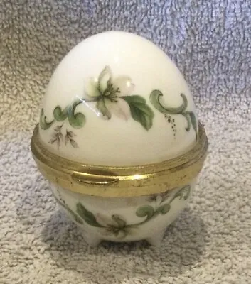 Buy Vintage Bone China Egg Shape Ornament By Fenton China Company • 12£