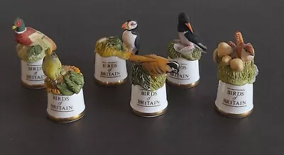 Buy Sutherland England The Thimble Collection Birds Of Britain X6 • 13.99£
