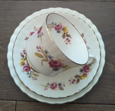 Buy Vintage Royal Stafford Bone China Tea Trio Tea Cup Saucer Tea Plate VGC • 9.99£