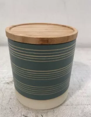 Buy 2x John Lewis Stoneware Kitchen Storage Jar With Bamboo Lid, Dipped Powder Blue  • 20£