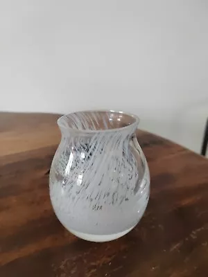 Buy Caithness Glass Vase. White. 4 Inches High • 2£
