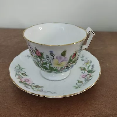 Buy Vintage Aynsley Wild Tudor Pattern, Tea Cup And Saucer • 9.95£
