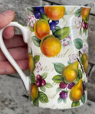 Buy Kent Pottery Coffee Mug Tea Cup French Country Fruit Plum Apple Pear Peach NEW • 10.57£